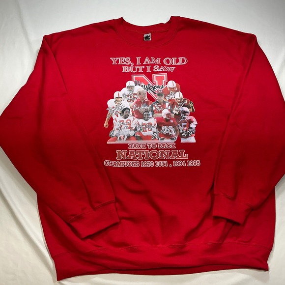 Gildan Other - Nebraska Huskers Football Sweatshirt National Champions Gildan XL